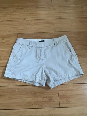 J. Crew Women's Light Cream Chino Bermuda Shorts